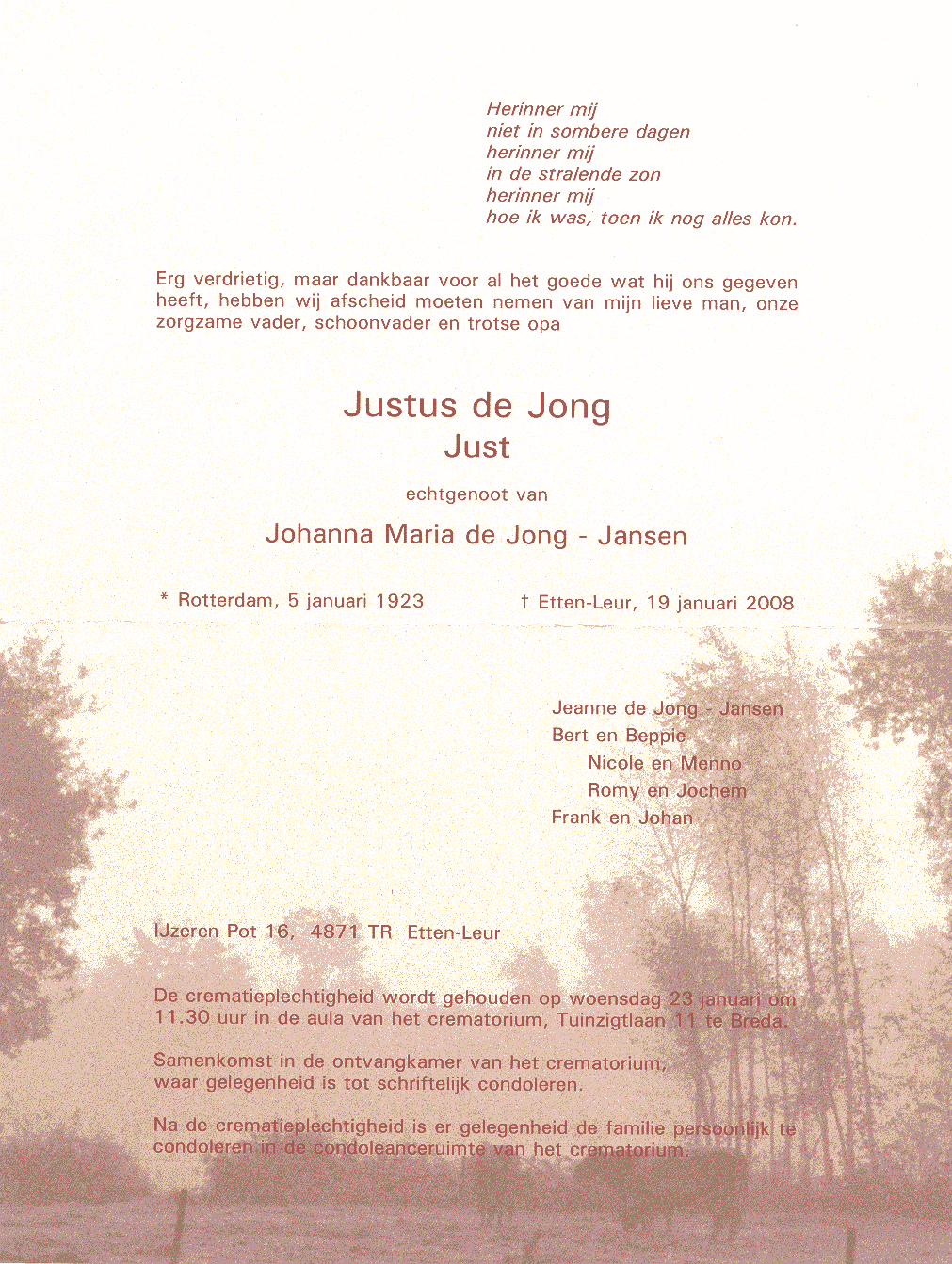 Klik voor foto in apart venster de_jong_justus_05-01-1923_overlijdenskaart.bmp