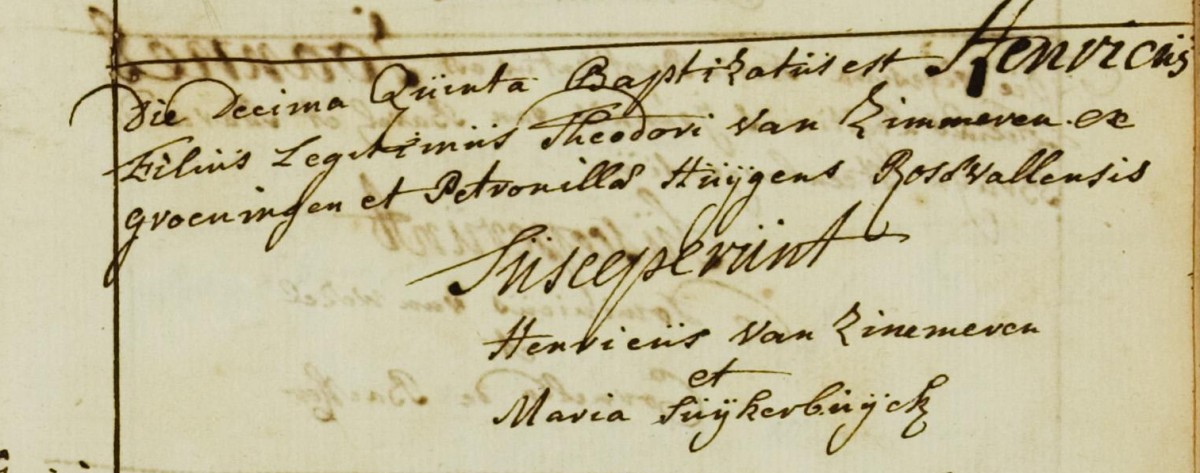 Klik voor foto in apart venster van_zimmeren_henricus_15-03-1785_doopakte.jpg
