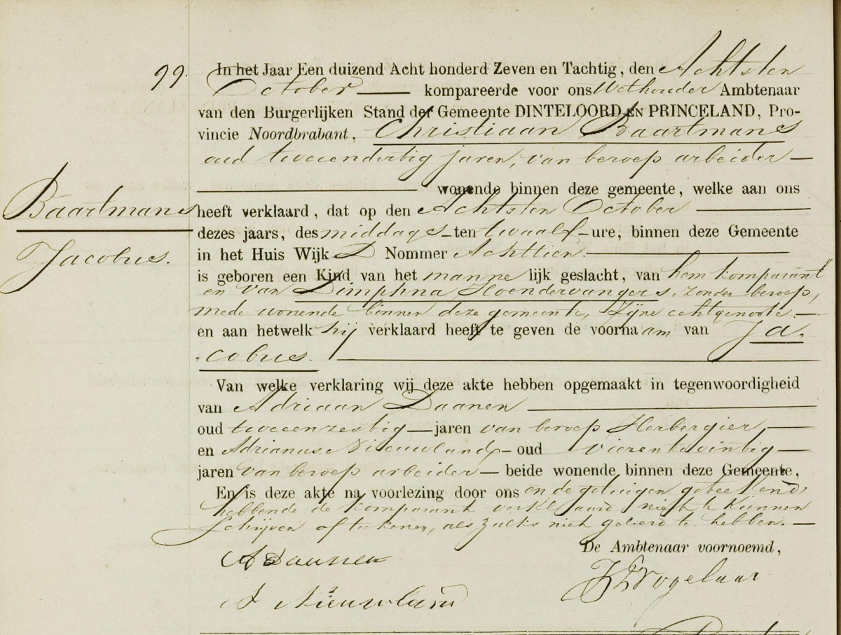 Klik voor foto in apart venster baartmans_jacobus_08-10-1887_geboorteakte.jpg
