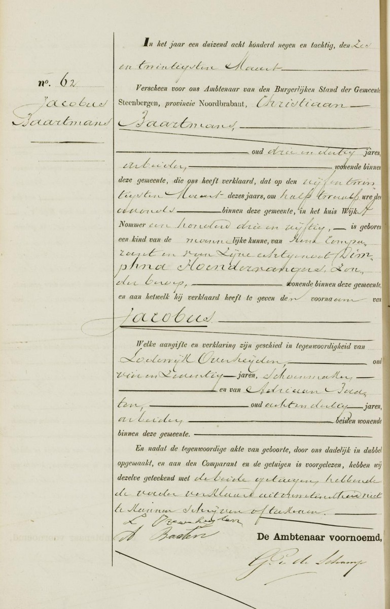 Klik voor foto in apart venster baartmans_jacobus_25-03-1889_geboorteakte.jpg