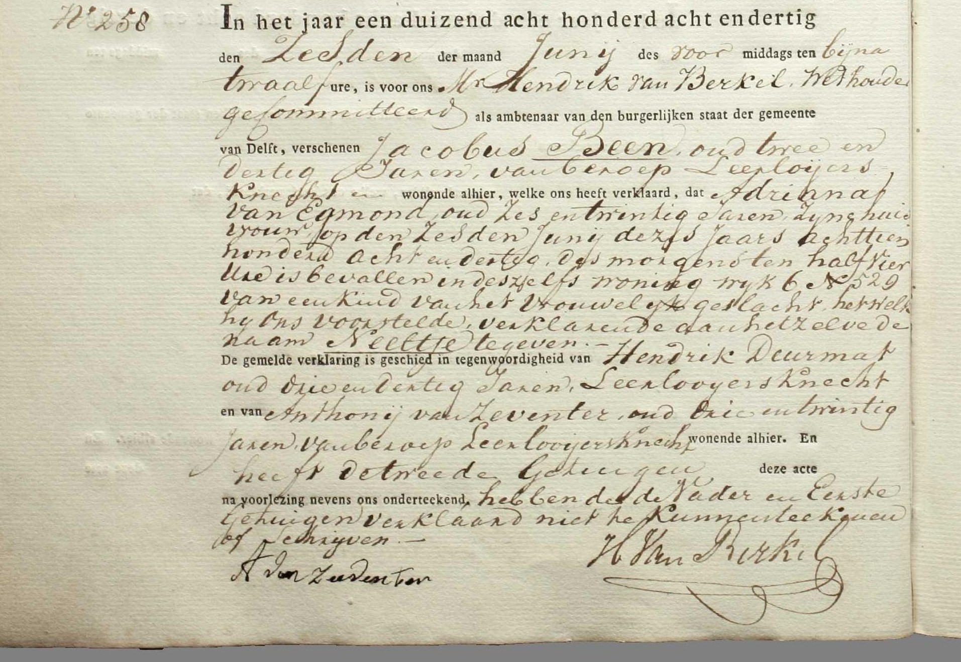 Klik voor foto in apart venster been_neeltje_1838_geboorteakte.jpg