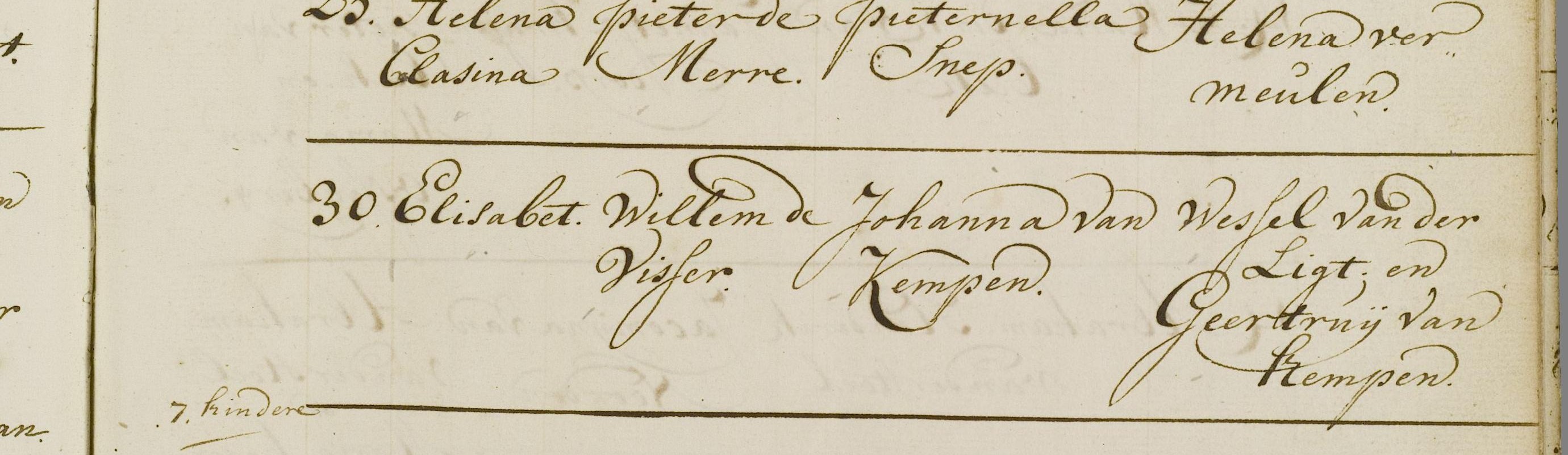 Klik voor foto in apart venster de_visser_elisabet_30-04-1741_doopakte.jpg