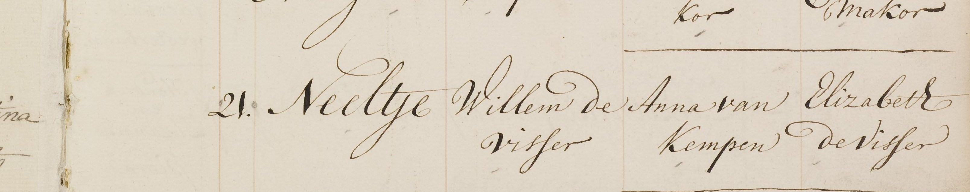 Klik voor foto in apart venster de_visser_neeltje_21-04-1746_doopakte.jpg