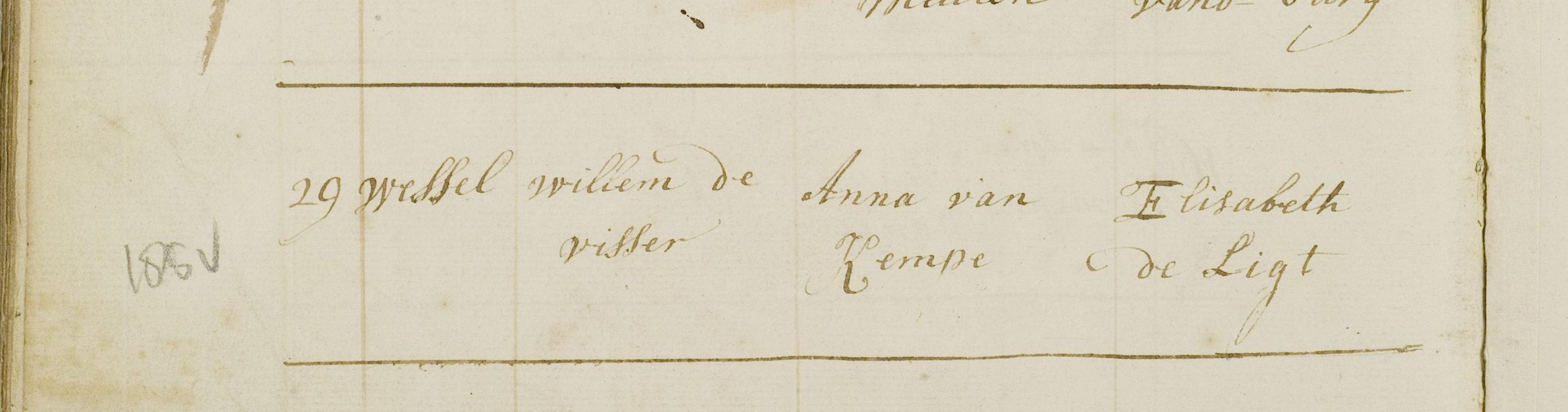 Klik voor foto in apart venster de_visser_wessel_29-01-1754_doopakte.jpg