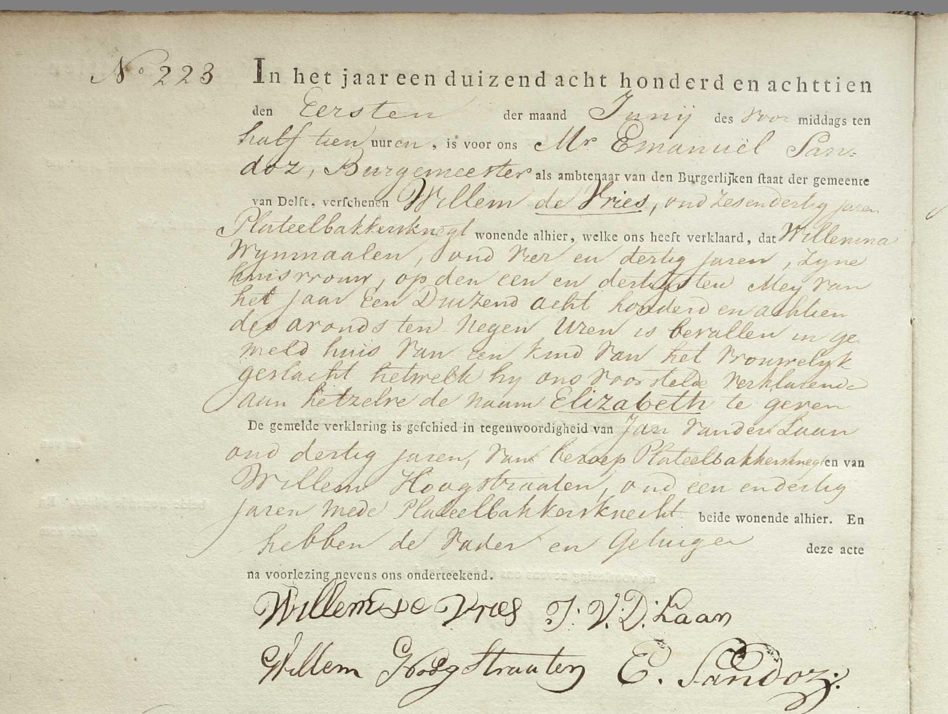 Klik voor foto in apart venster de_vries_elizabeth_31-05-1818_geboorteakte.jpg
