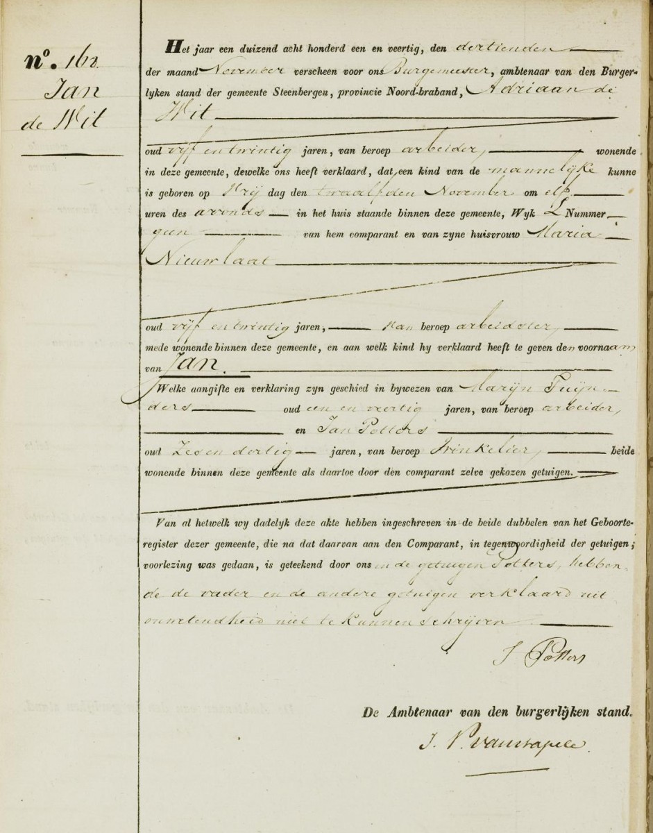 Klik voor foto in apart venster de_wit_jan_12-11-1841_geboorteakte.jpg