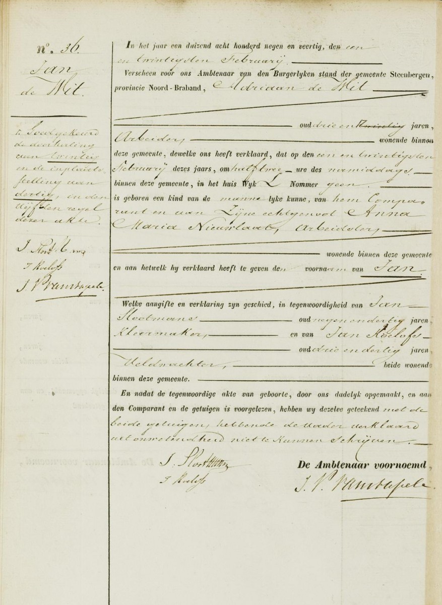 Klik voor foto in apart venster de_wit_jan_21-02-1849_geboorteakte.jpg