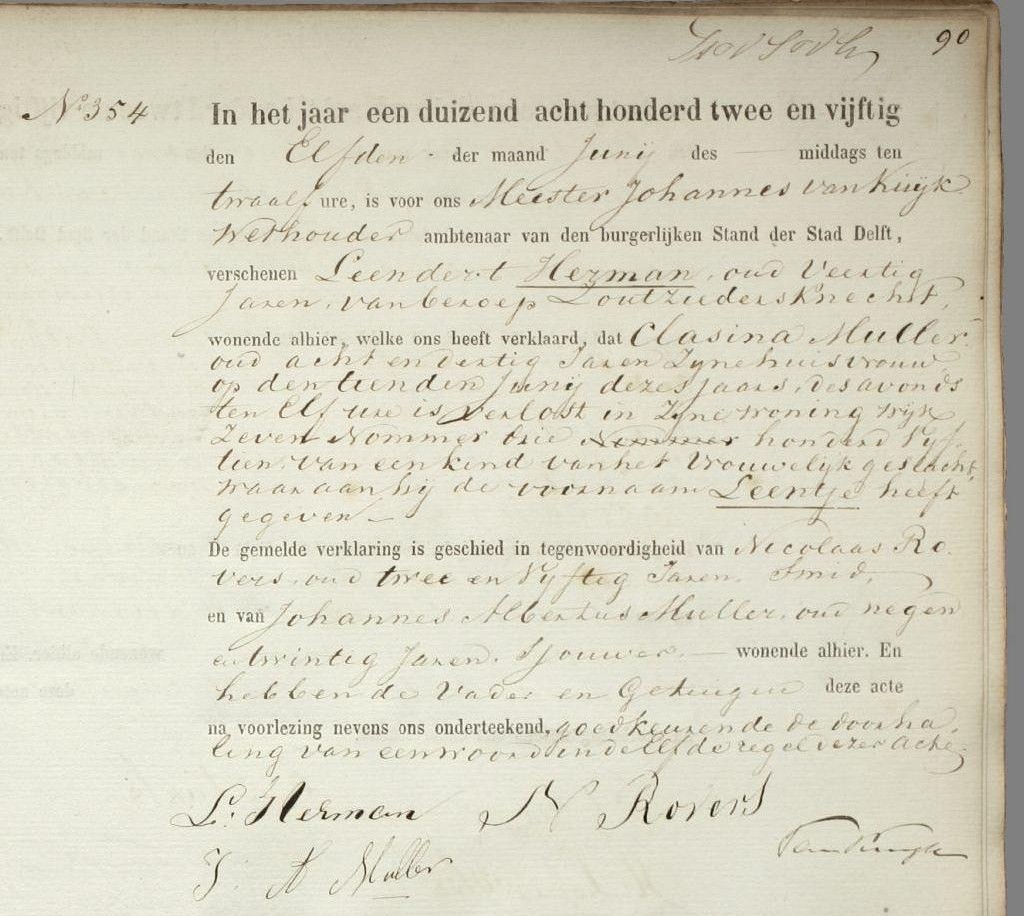 Klik voor foto in apart venster herman_leentje_1852_geboorteakte.jpg