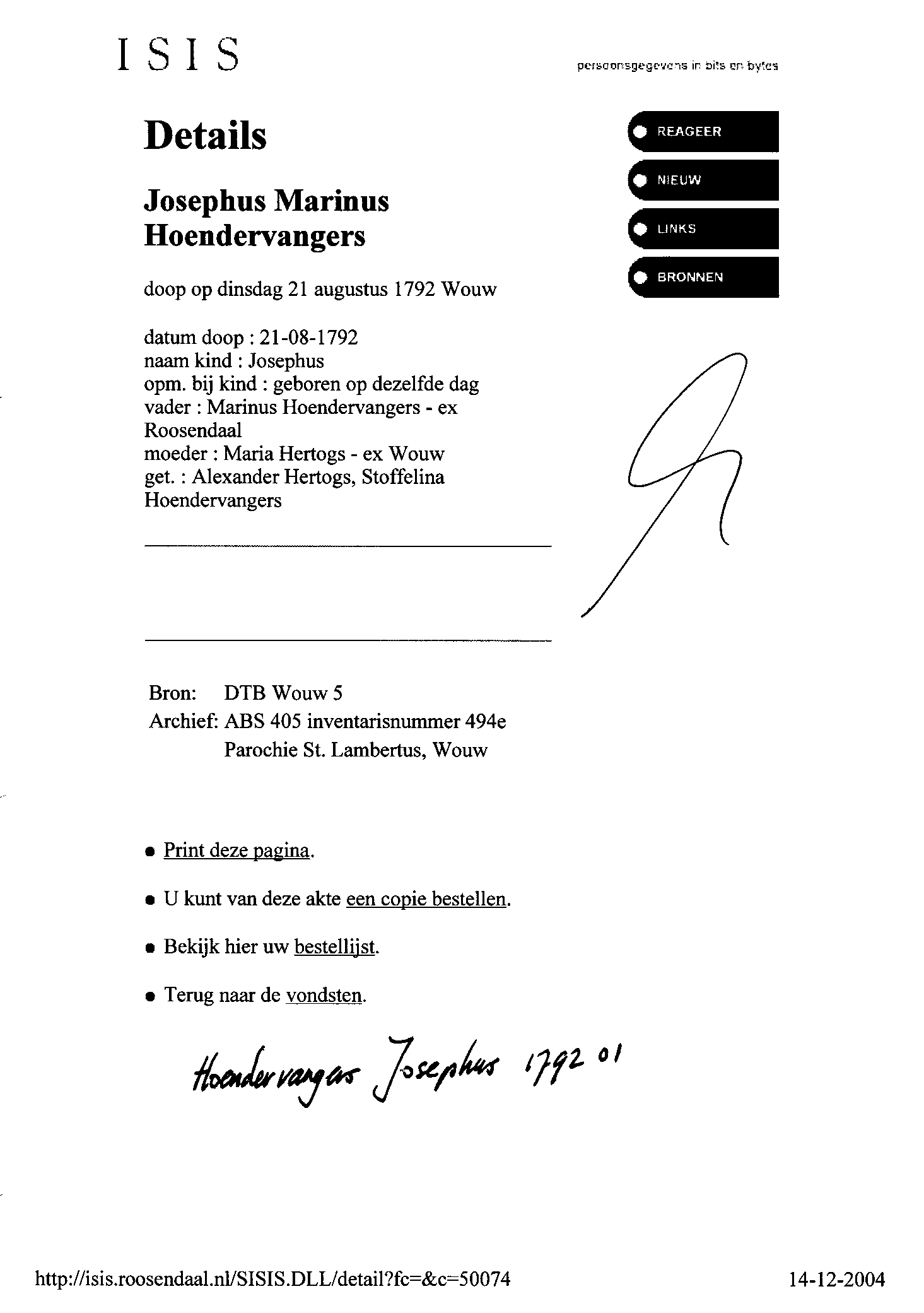 Klik voor foto in apart venster hoendervangers_josephus_1792_01.bmp