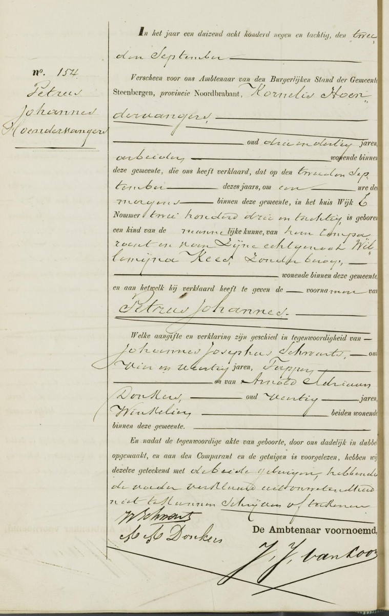 Klik voor foto in apart venster hoendervangers_petrus_02-09-1889_geboorteakte.jpg