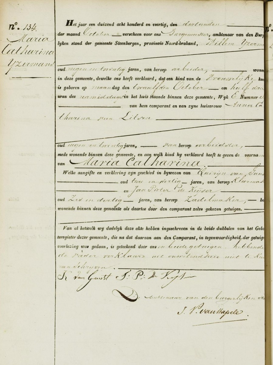 Klik voor foto in apart venster ijzermans_maria_12-10-1840_geboortekate.jpg