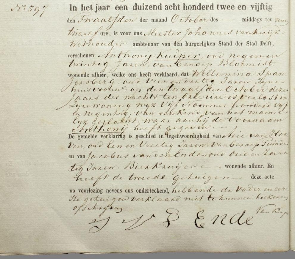 Klik voor foto in apart venster kuiper_anthonij_1852_geboorteakte.jpg