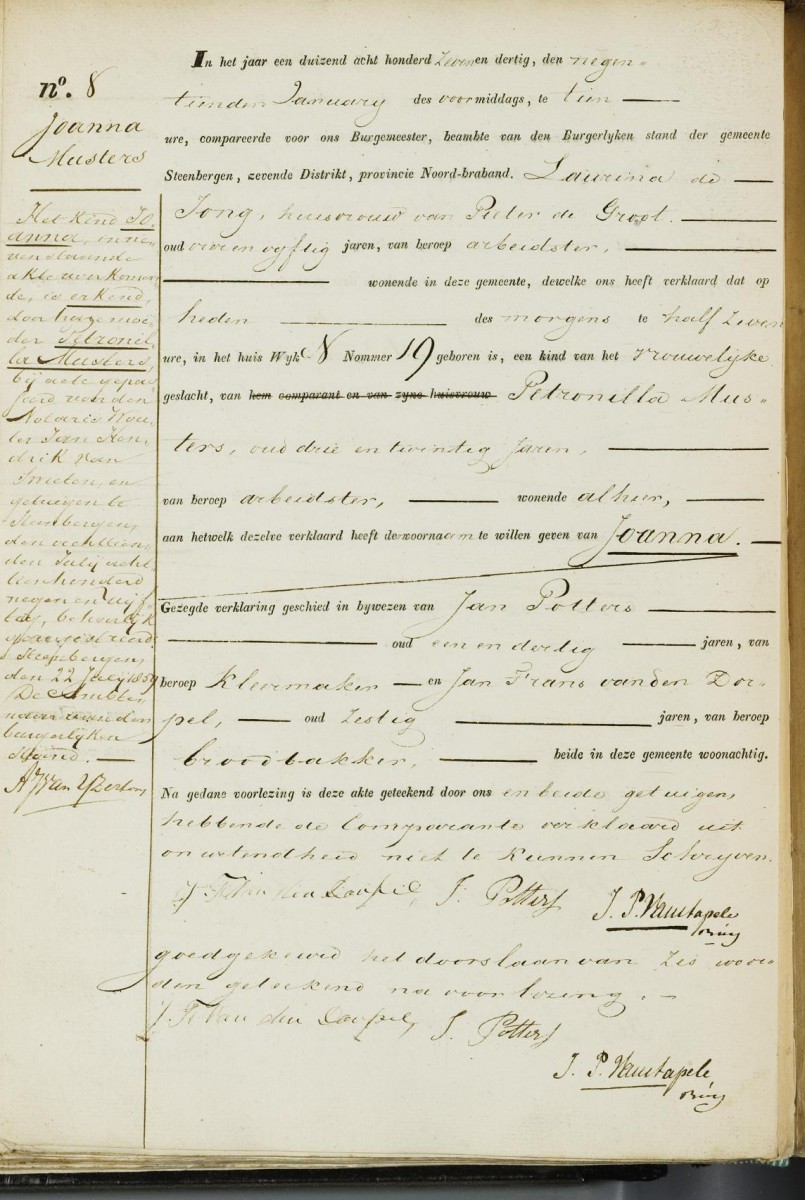 Klik voor foto in apart venster musters_joanna_19-01-1837_geboorteakte.jpg