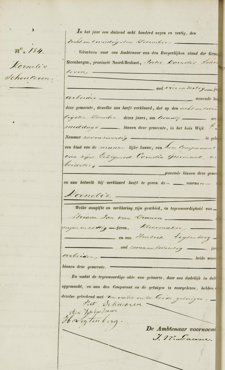 Klik voor foto in apart venster schouteren_kornelis_28-12-1869_geboorteakte.jpg