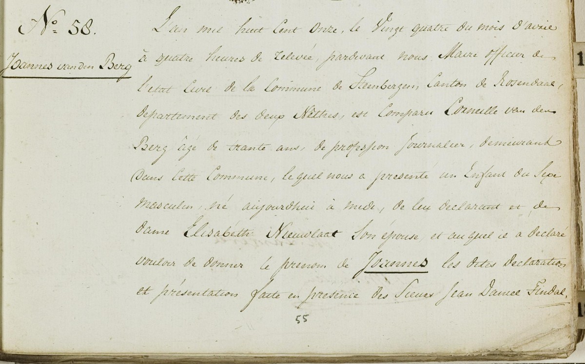 Klik voor foto in apart venster van_den_berg_joannes_24-04-1811_geboorteakte.jpg
