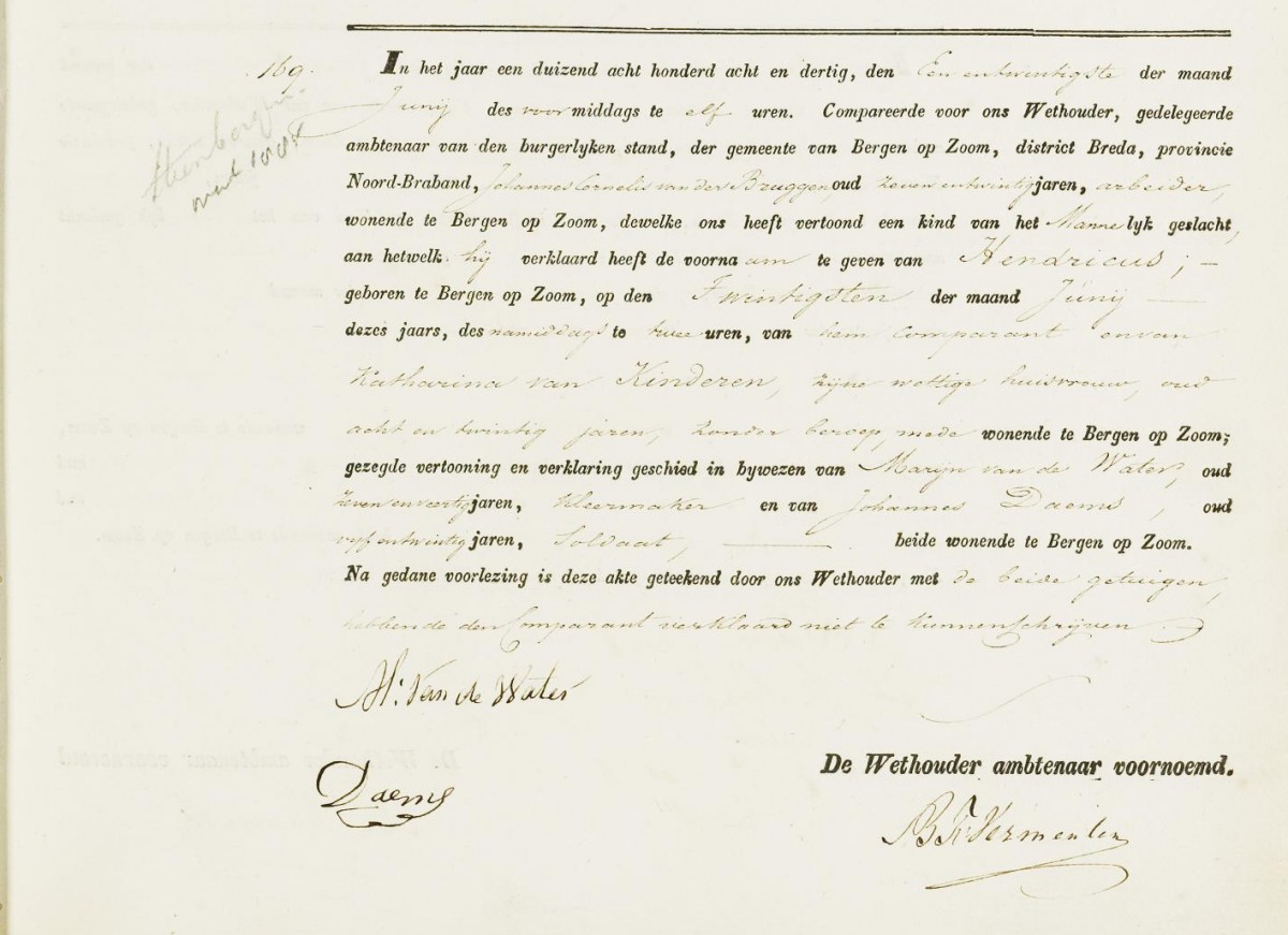 Klik voor foto in apart venster van_der_bruggen_hendricus_20-06-1838_geboorteakte.jpg