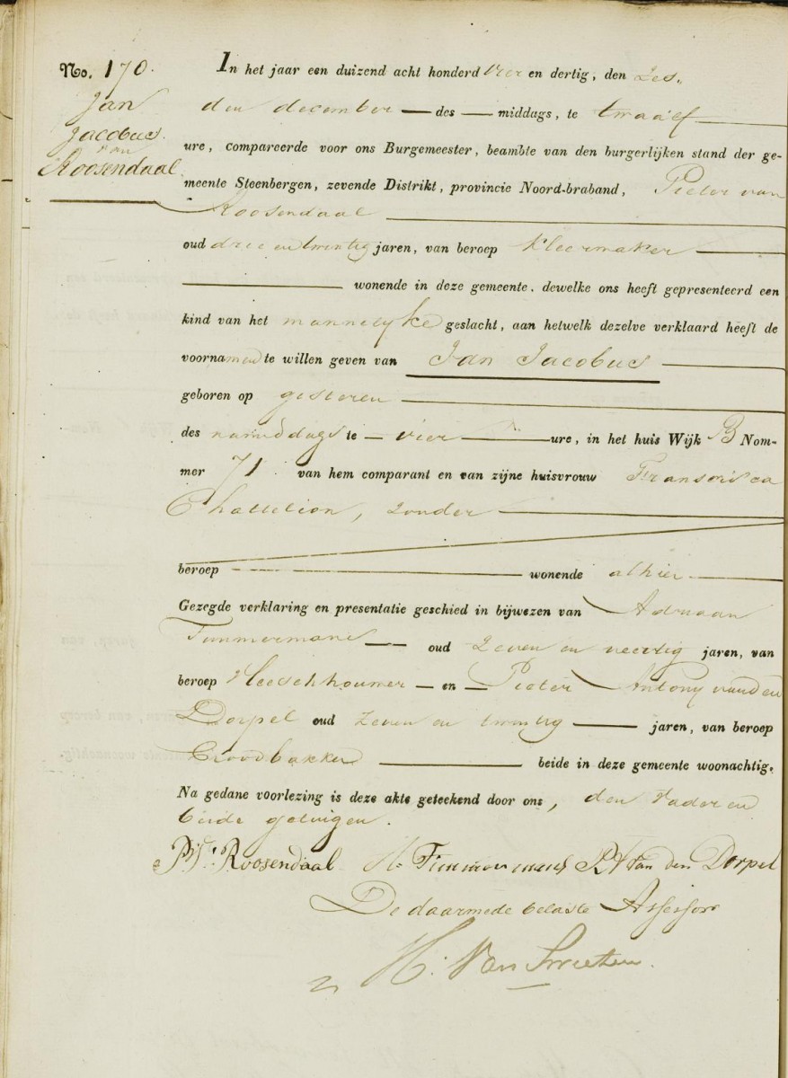 Klik voor foto in apart venster van_roosendaal_jan_05-12-1834_geboorteakte.jpg