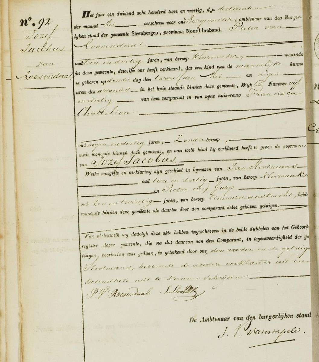 Klik voor foto in apart venster van_roosendaal_josephus_12-05-1842_geboorteakte.jpg